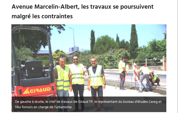 Avenue Marcelin-Albert, les travaux se poursuivent malgré les contraintes | Midi Libre Avenue Marcelin-Albert, les travaux se poursuivent malgré les contraintes | Midi Libre
