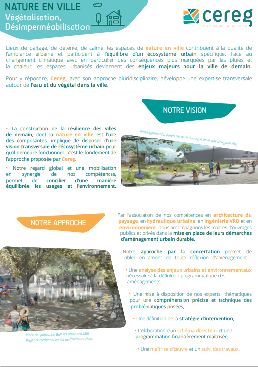 Fiche produit | Nature en ville